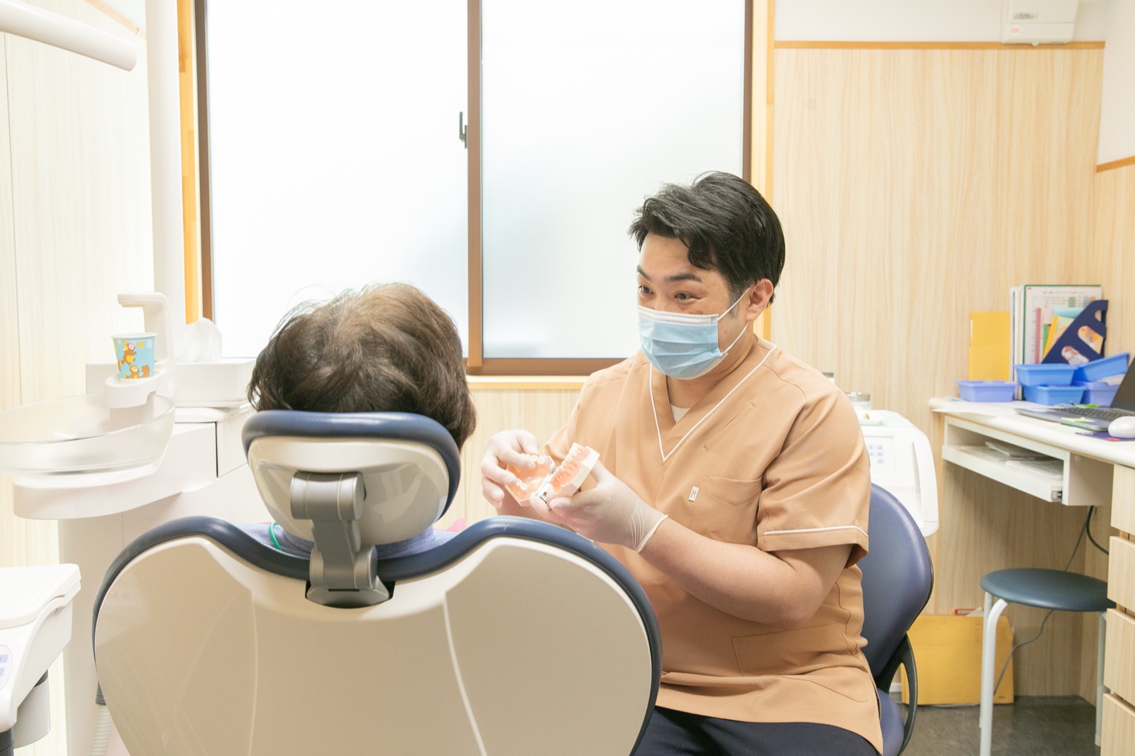 歯科模型を使った丁寧な説明